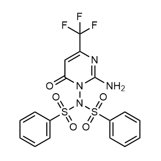 N-(2-amino-6-oxo-4-(trifluoromethyl)pyrimidin-1(6H)-yl)-N-(phenylsulfonyl)benzenesulfonamide|CS-0543940
