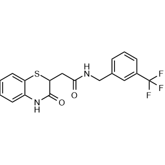 2-(3-Oxo-3,4-dihydro-2H-benzo[b][1,4]thiazin-2-yl)-N-(3-(trifluoromethyl)benzyl)acetamide|CS-0543942