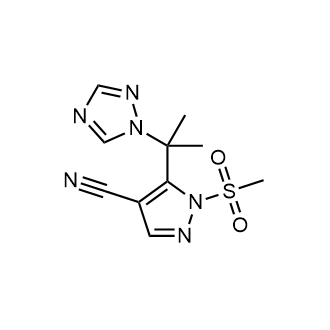 5-(2-(1H-1,2,4-triazol-1-yl)propan-2-yl)-1-(methylsulfonyl)-1H-pyrazole-4-carbonitrile|CS-0544146