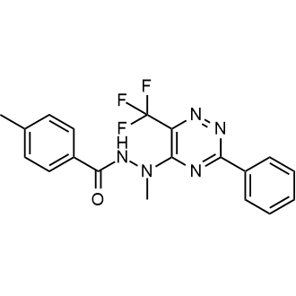 N',4-dimethyl-N'-(3-phenyl-6-(trifluoromethyl)-1,2,4-triazin-5-yl)benzohydrazide|CS-0544282