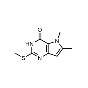 5,6-Dimethyl-2-(methylthio)-3,5-dihydro-4H-pyrrolo[3,2-d]pyrimidin-4-one|CS-0544301