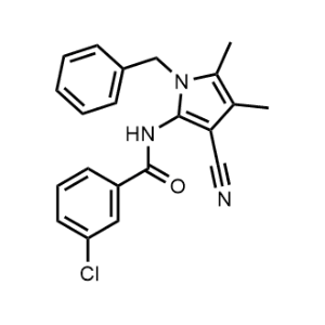 N-(1-benzyl-3-cyano-4,5-dimethyl-1H-pyrrol-2-yl)-3-chlorobenzamide|CS-0544340