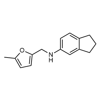 N-((5-methylfuran-2-yl)methyl)-2,3-dihydro-1H-inden-5-amine|CS-0544548