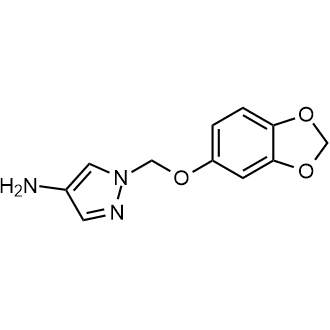 1-((Benzo[d][1,3]dioxol-5-yloxy)methyl)-1H-pyrazol-4-amine|CS-0544761