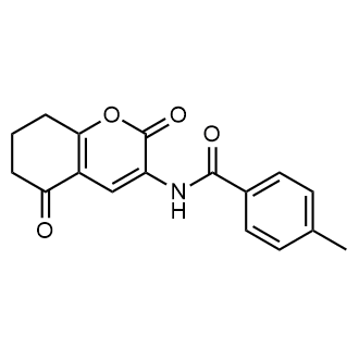 N-(2,5-dioxo-5,6,7,8-tetrahydro-2H-chromen-3-yl)-4-methylbenzamide|CS-0544875