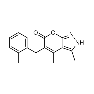 3,4-Dimethyl-5-(2-methylbenzyl)pyrano[2,3-c]pyrazol-6(2H)-one|CS-0545175