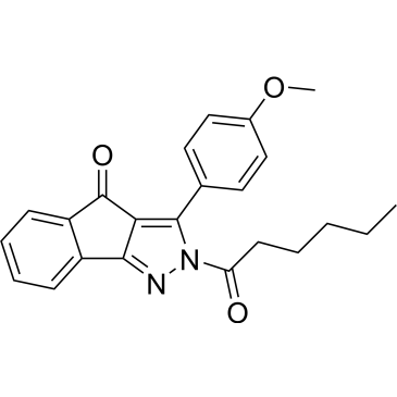 2-Hexanoyl-3-(4-methoxyphenyl)indeno[1,2-c]pyrazol-4(2H)-one|CS-0545188