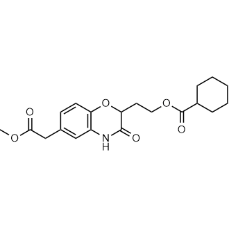 2-(6-(2-Methoxy-2-oxoethyl)-3-oxo-3,4-dihydro-2H-benzo[b][1,4]oxazin-2-yl)ethyl cyclohexanecarboxylate|CS-0545356