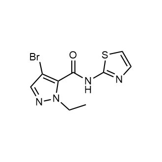 4-Bromo-1-ethyl-N-(thiazol-2-yl)-1H-pyrazole-5-carboxamide|CS-0545520
