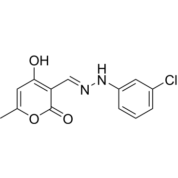 (E)-3-((2-(3-chlorophenyl)hydrazono)methyl)-4-hydroxy-6-methyl-2H-pyran-2-one|CS-0545572