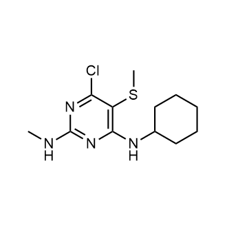 6-Chloro-N4-cyclohexyl-N2-methyl-5-(methylthio)pyrimidine-2,4-diamine|CS-0545642