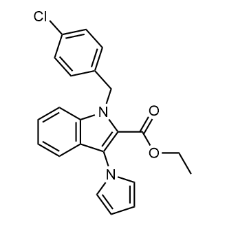 Ethyl 1-(4-chlorobenzyl)-3-(1H-pyrrol-1-yl)-1H-indole-2-carboxylate|CS-0545687