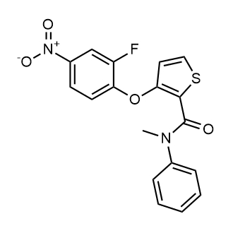 3-(2-Fluoro-4-nitrophenoxy)-N-methyl-N-phenylthiophene-2-carboxamide|CS-0545787