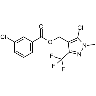 (5-Chloro-1-methyl-3-(trifluoromethyl)-1H-pyrazol-4-yl)methyl 3-chlorobenzoate|CS-0546039