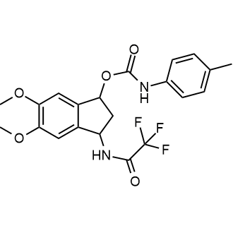 5,6-Dimethoxy-3-(2,2,2-trifluoroacetamido)-2,3-dihydro-1H-inden-1-yl p-tolylcarbamate|CS-0546044