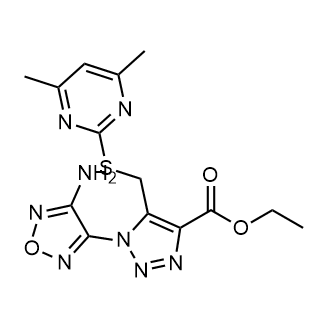 Ethyl 1-(4-amino-1,2,5-oxadiazol-3-yl)-5-(((4,6-dimethylpyrimidin-2-yl)thio)methyl)-1H-1,2,3-triazole-4-carboxylate|CS-0546091