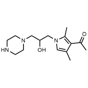 1-(1-(2-Hydroxy-3-(piperazin-1-yl)propyl)-2,4-dimethyl-1H-pyrrol-3-yl)ethan-1-one|CS-0546234