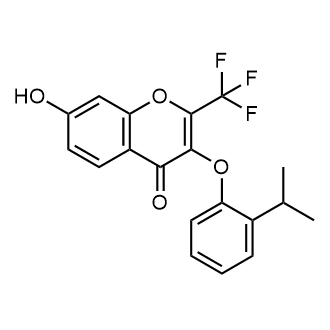 7-Hydroxy-3-(2-isopropylphenoxy)-2-(trifluoromethyl)-4H-chromen-4-one|CS-0546237
