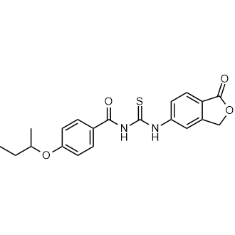 4-(Sec-butoxy)-N-((1-oxo-1,3-dihydroisobenzofuran-5-yl)carbamothioyl)benzamide|CS-0546280