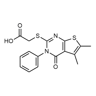 2-((5,6-Dimethyl-4-oxo-3-phenyl-3,4-dihydrothieno[2,3-d]pyrimidin-2-yl)thio)acetic acid|CS-0546329