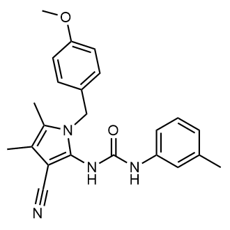 1-(3-Cyano-1-(4-methoxybenzyl)-4,5-dimethyl-1H-pyrrol-2-yl)-3-(m-tolyl)urea|CS-0546402