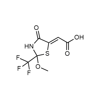 (Z)-2-(2-methoxy-4-oxo-2-(trifluoromethyl)thiazolidin-5-ylidene)acetic acid|CS-0546451