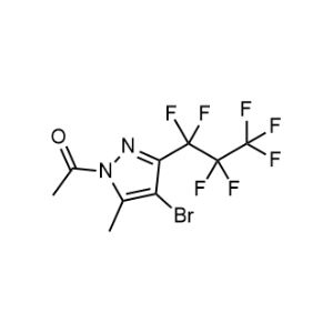 1-(4-Bromo-5-methyl-3-(perfluoropropyl)-1H-pyrazol-1-yl)ethan-1-one|CS-0546452