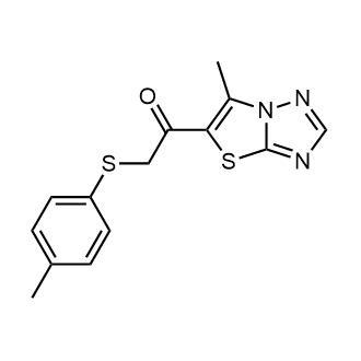 1-(6-Methylthiazolo[3,2-b][1,2,4]triazol-5-yl)-2-(p-tolylthio)ethan-1-one|CS-0546553