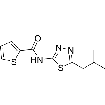 N-(5-isobutyl-1,3,4-thiadiazol-2-yl)thiophene-2-carboxamide|CS-0546565