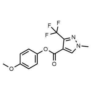 4-Methoxyphenyl 1-methyl-3-(trifluoromethyl)-1H-pyrazole-4-carboxylate|CS-0546570