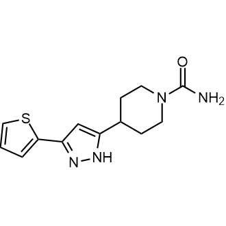 4-(3-(Thiophen-2-yl)-1H-pyrazol-5-yl)piperidine-1-carboxamide|CS-0546592
