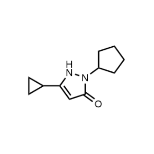 2-Cyclopentyl-5-cyclopropyl-1,2-dihydro-3H-pyrazol-3-one|CS-0546641
