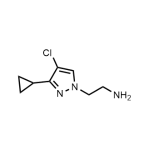 2-(4-Chloro-3-cyclopropyl-1H-pyrazol-1-yl)ethan-1-amine|CS-0546836