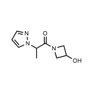 1-(3-Hydroxyazetidin-1-yl)-2-(1H-pyrazol-1-yl)propan-1-one|CS-0546891