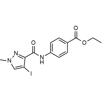 Ethyl 4-(4-iodo-1-methyl-1H-pyrazole-3-carboxamido)benzoate|CS-0547336