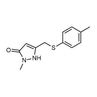 2-Methyl-5-((p-tolylthio)methyl)-1,2-dihydro-3H-pyrazol-3-one|CS-0548027