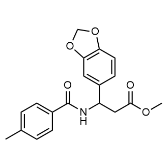Methyl 3-(benzo[d][1,3]dioxol-5-yl)-3-(4-methylbenzamido)propanoate|CS-0548390