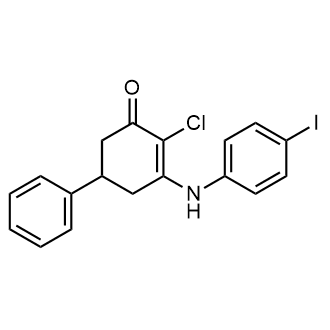 4-Chloro-5-((4-iodophenyl)amino)-1,6-dihydro-[1,1'-biphenyl]-3(2H)-one|CS-0548635