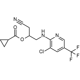 1-((3-Chloro-5-(trifluoromethyl)pyridin-2-yl)amino)-3-cyanopropan-2-yl cyclopropanecarboxylate|CS-0548864