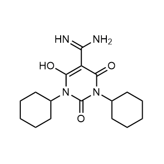 1,3-Dicyclohexyl-6-hydroxy-2,4-dioxo-1,2,3,4-tetrahydropyrimidine-5-carboximidamide|CS-0548898