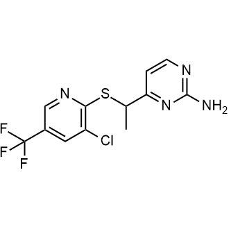 4-(1-((3-Chloro-5-(trifluoromethyl)pyridin-2-yl)thio)ethyl)pyrimidin-2-amine|CS-0548929