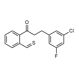 2-(3-(3-Chloro-5-fluorophenyl)propanoyl)benzothialdehyde|CS-0549173