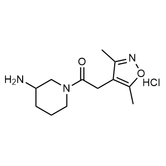 1-(3-Aminopiperidin-1-yl)-2-(3,5-dimethylisoxazol-4-yl)ethan-1-one hydrochloride|CS-0549190