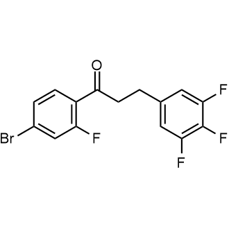 1-(4-Bromo-2-fluorophenyl)-3-(3,4,5-trifluorophenyl)propan-1-one|CS-0549289
