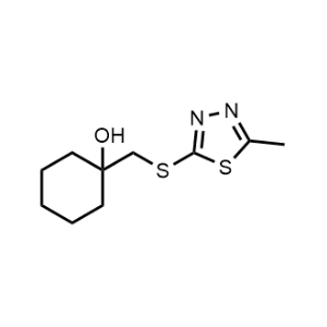 1-(((5-Methyl-1,3,4-thiadiazol-2-yl)thio)methyl)cyclohexan-1-ol|CS-0549333