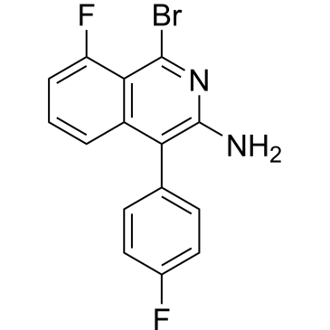 1-Bromo-8-fluoro-4-(4-fluorophenyl)isoquinolin-3-amine|CS-0549389
