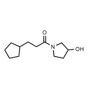 3-Cyclopentyl-1-(3-hydroxypyrrolidin-1-yl)propan-1-one|CS-0549425