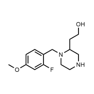 2-(1-(2-Fluoro-4-methoxybenzyl)piperazin-2-yl)ethan-1-ol|CS-0549560