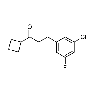 3-(3-Chloro-5-fluorophenyl)-1-cyclobutylpropan-1-one|CS-0549651