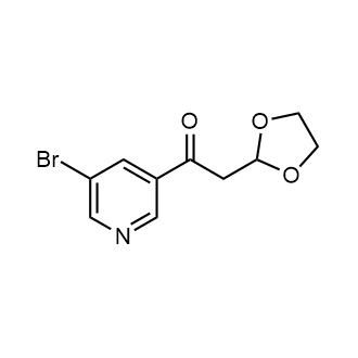 1-(5-Bromopyridin-3-yl)-2-(1,3-dioxolan-2-yl)ethan-1-one|CS-0550137